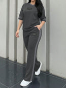 SpringSummer New Arrival Fashionable Trendy Multi-Color Casual Two-Piece Set With Short Sleeves