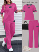 SpringSummer New Arrival Fashionable Trendy Multi-Color Casual Two-Piece Set With Short Sleeves